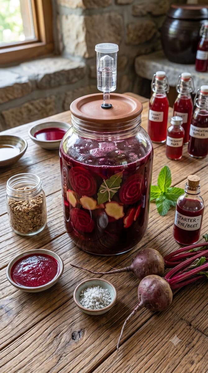 Kvass de Remolacha, fermentación acidoláctica de remolacha