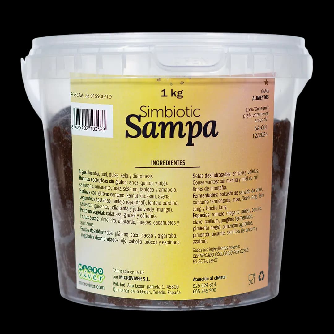 Súper Simbio Sampa Microviver — alimento completo ecológico